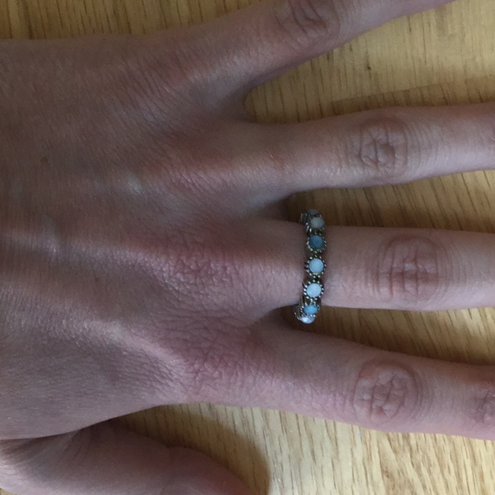 Shades of Blue and Light Purple Size 6.5 Ring